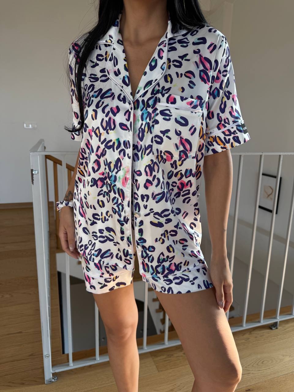 Set Pijama Dama 2 Piese Delis - Satin Sidefat