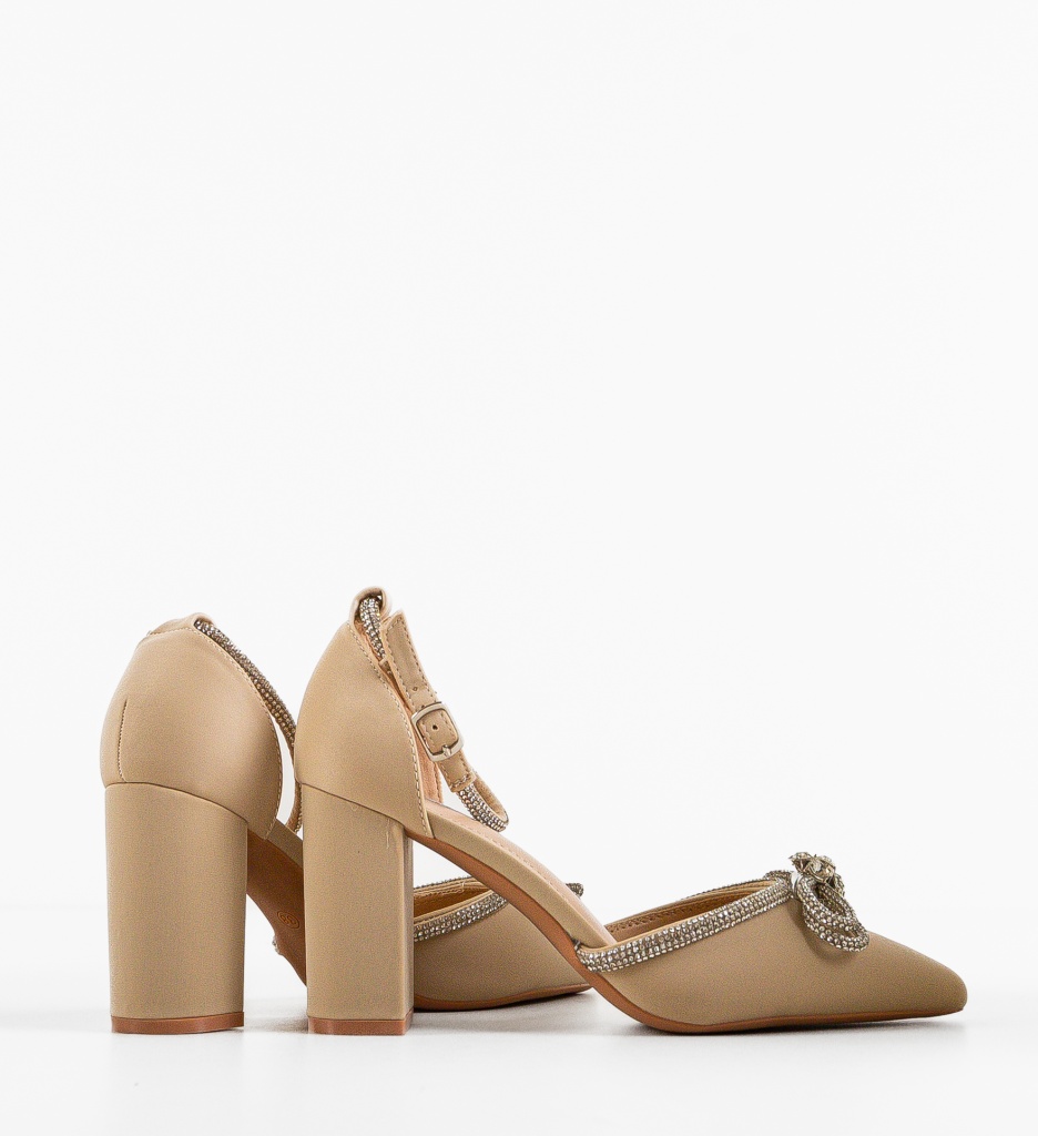 Pantofi cu toc Lester Bej 2 - Eleganți și Versatili - imagine 5