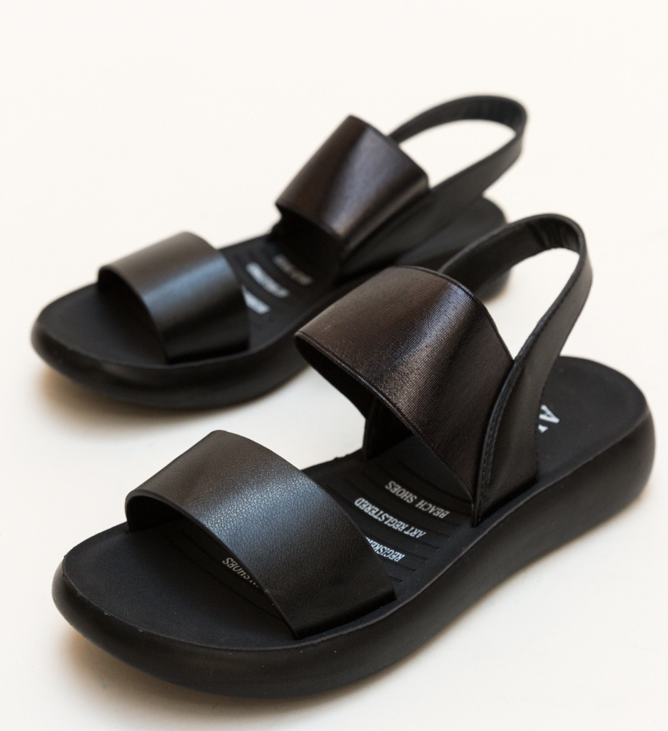 Sandale Cain Negre | Eleganță și Confort - imagine 4