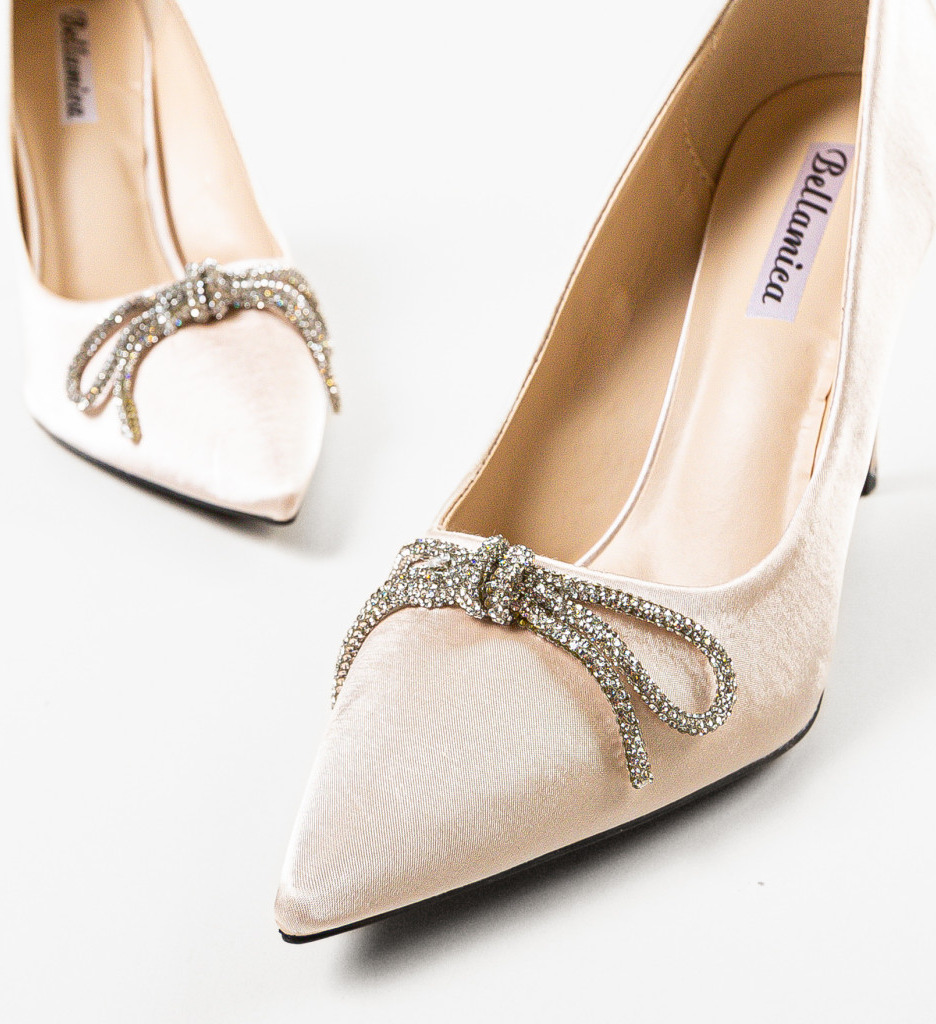 Pantofi dama Trez Bej Eleganți - imagine 6