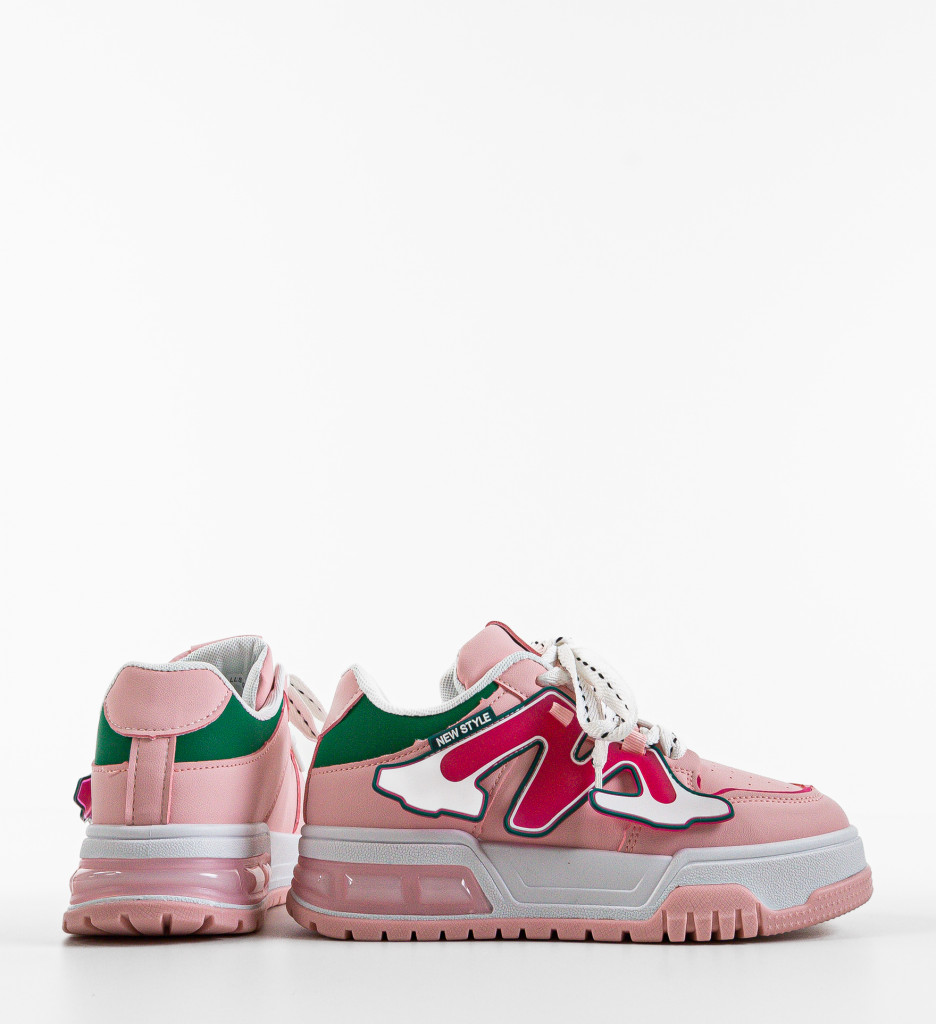 Sneakers Dama Niustile Roz - Stil și Confort Urban - imagine 5