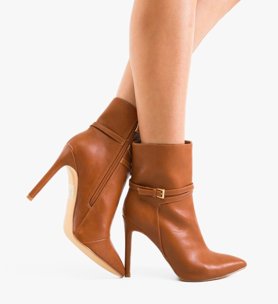 Botine Dama Barbara Camel | Confort și Eleganță