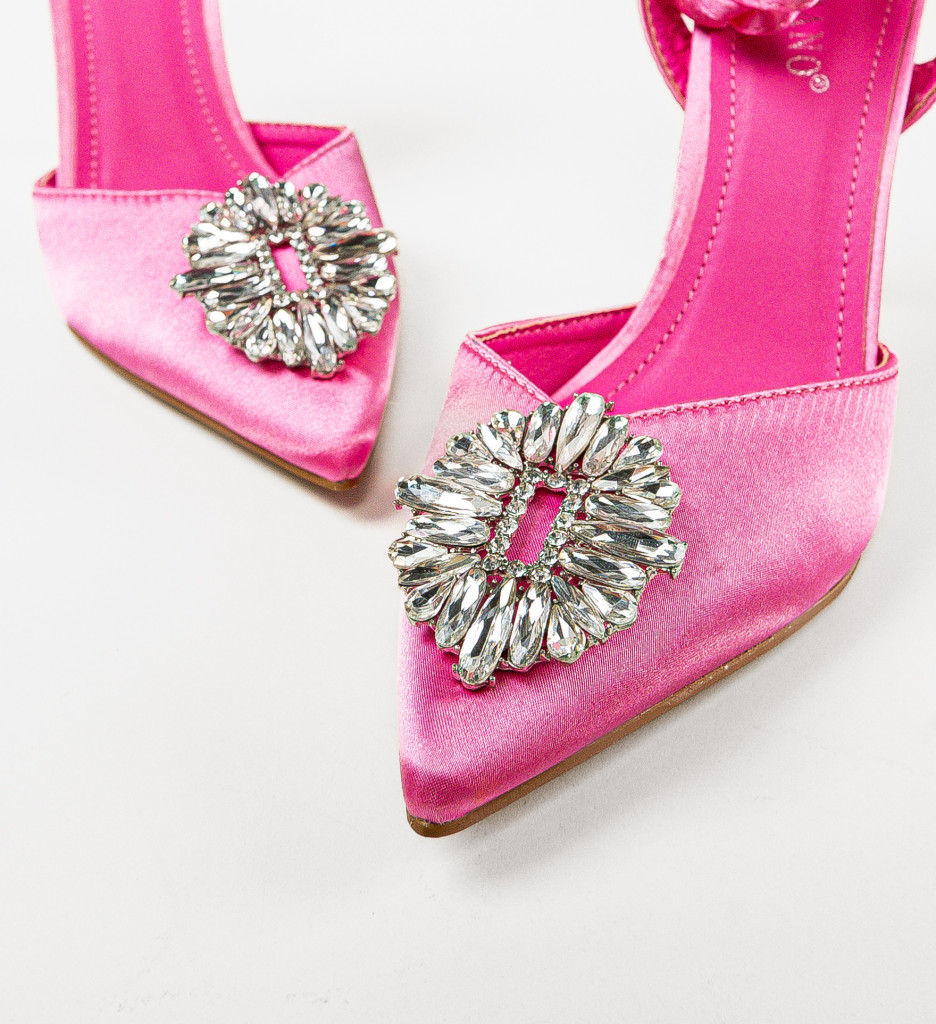 Pantofi dama Newton Roz | Toc Elegant Confort - imagine 6
