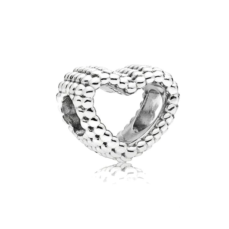 Charm Argint Amanda Inima Placat Rhodium