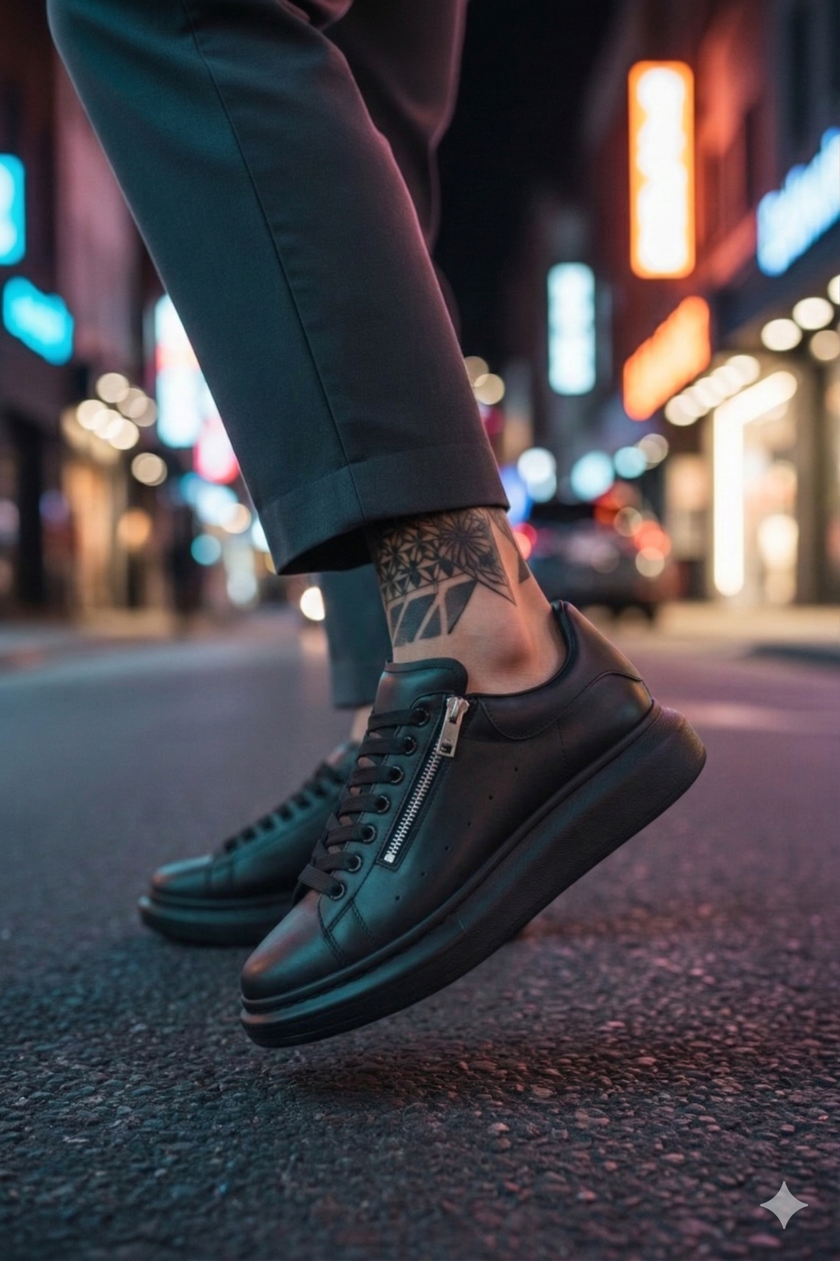 Adidasi Barbati Negri Casual Confortabili K05 - imagine 2