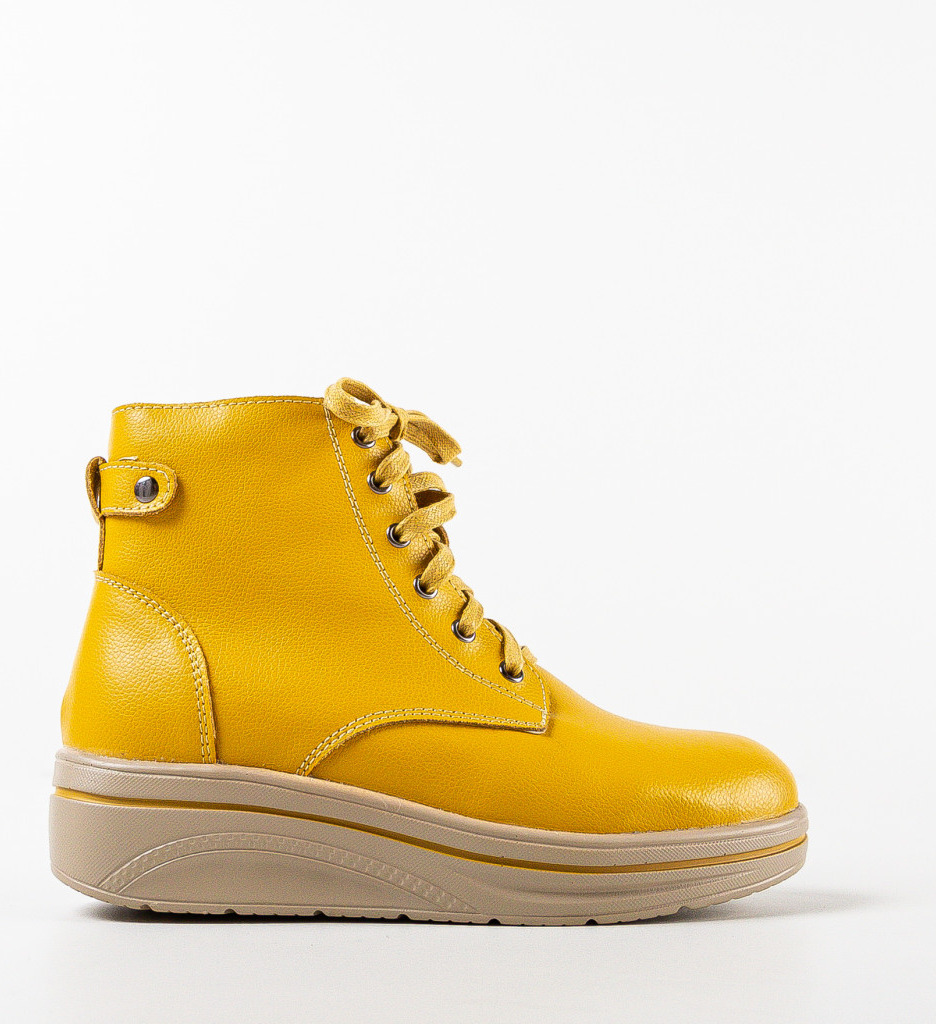 Pantofi Casual Lakiob Galbeni – Stil și Confort - imagine 4