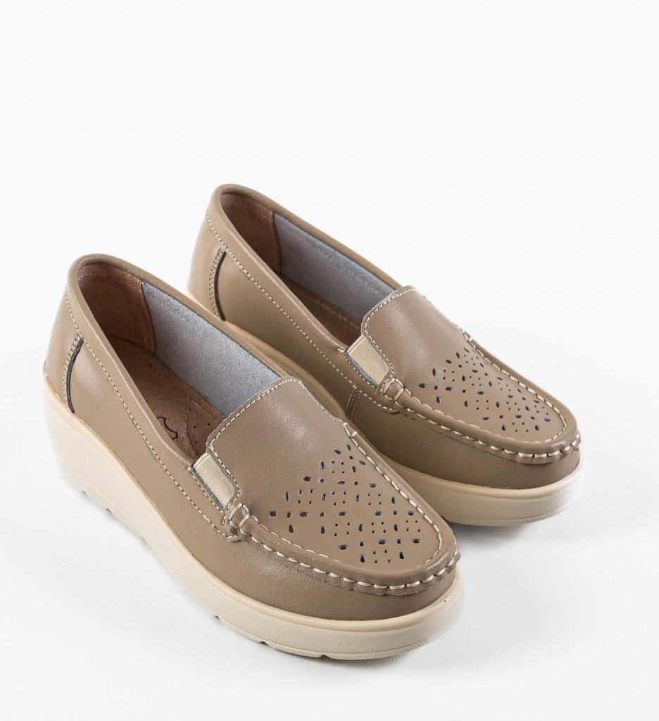 Pantofi Casual Atic Bej - Confort și Stil Zilnic