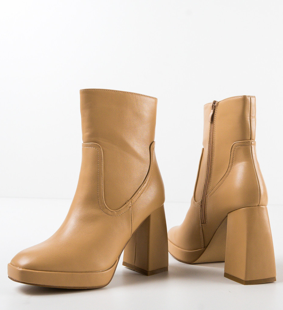 Botine Dama Nevin Bej - Confort și Stil - imagine 7