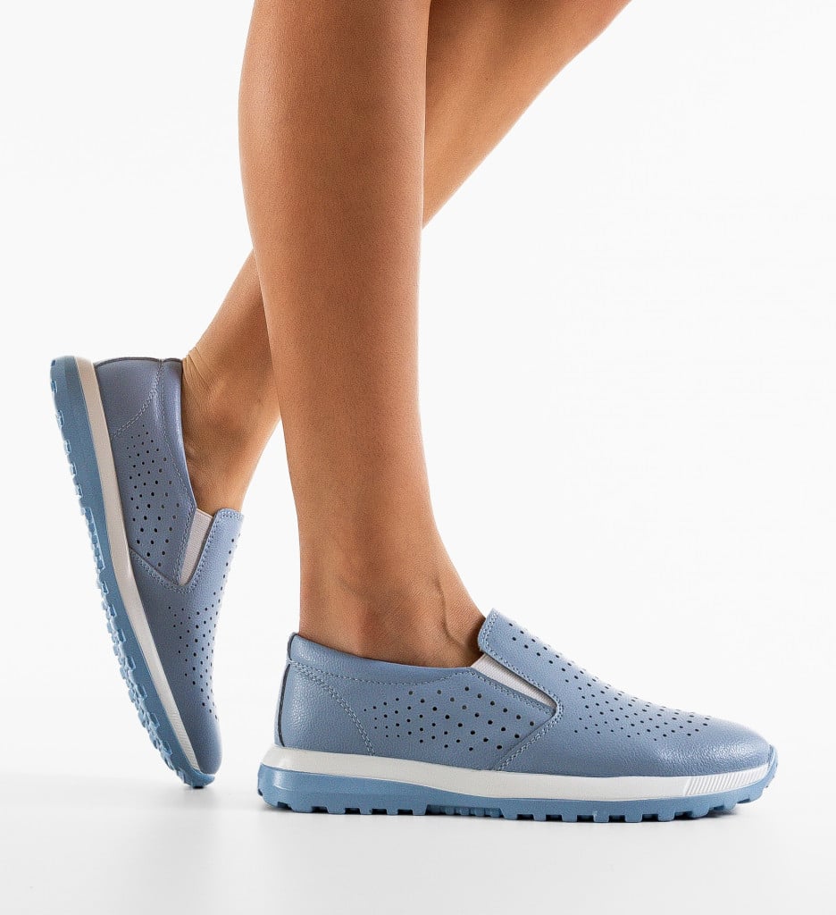 Pantofi Casual Damaris Albastri | Confort Zilnic - imagine 3