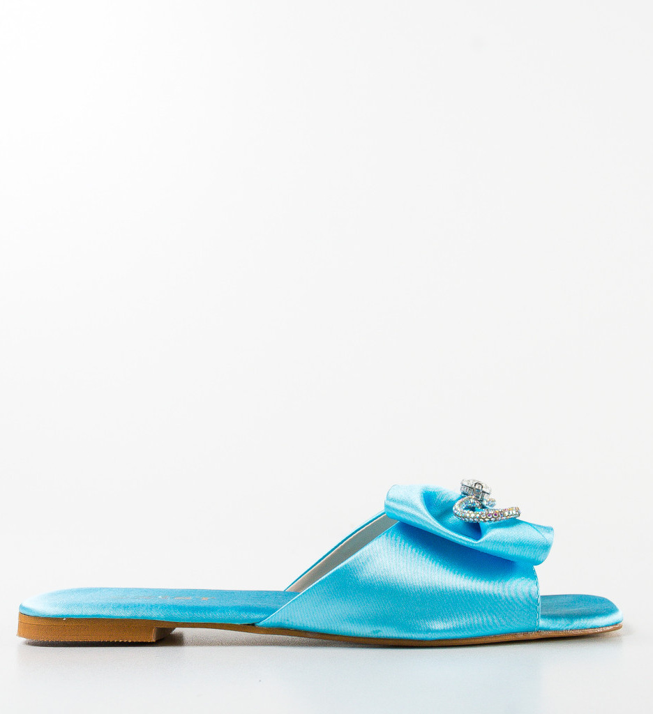 Papuci Dama Albastre Tixe - Confort și Stil - imagine 4