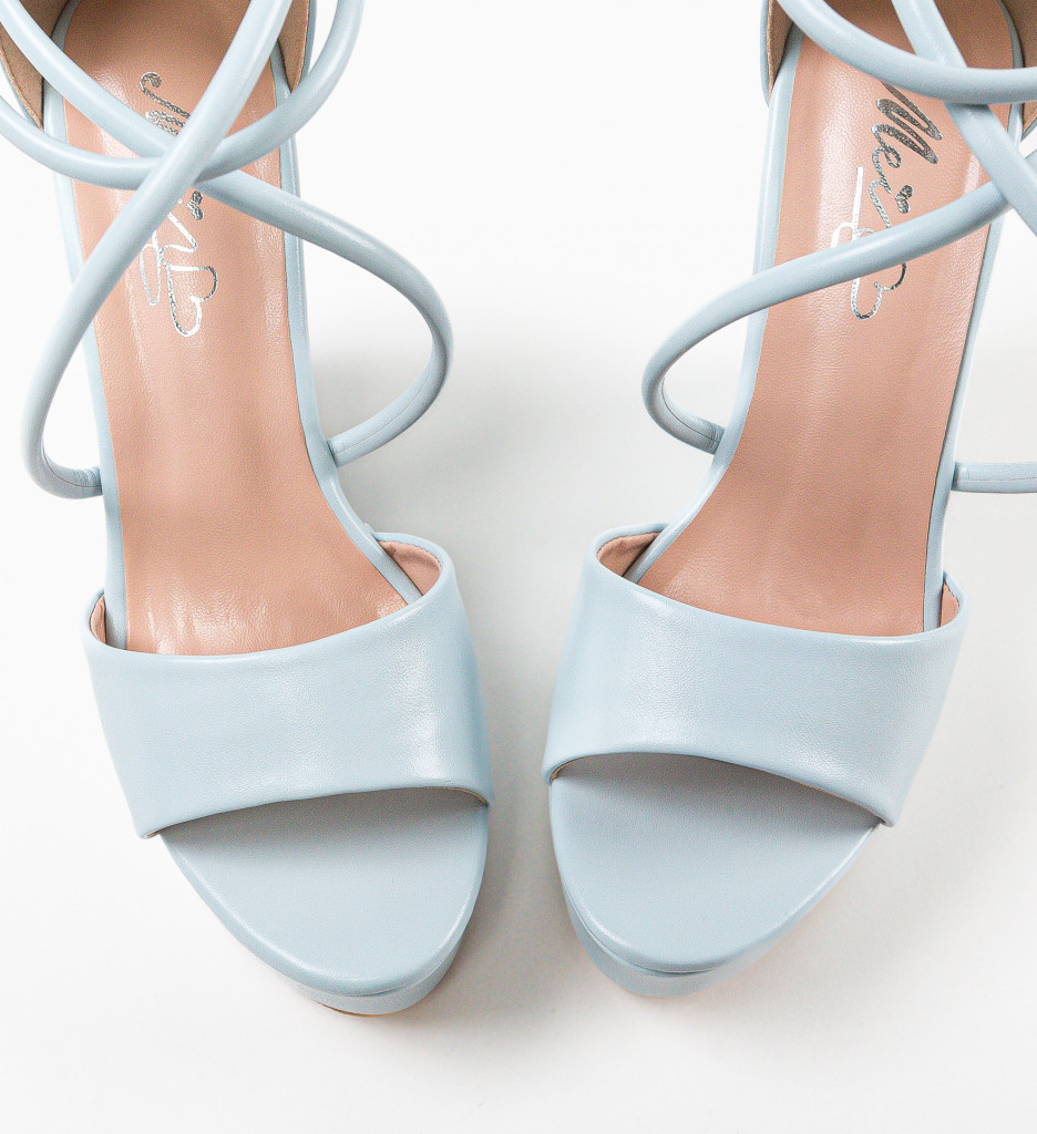 Platforme Dama Albastre Denver | Stil si Confort - imagine 5