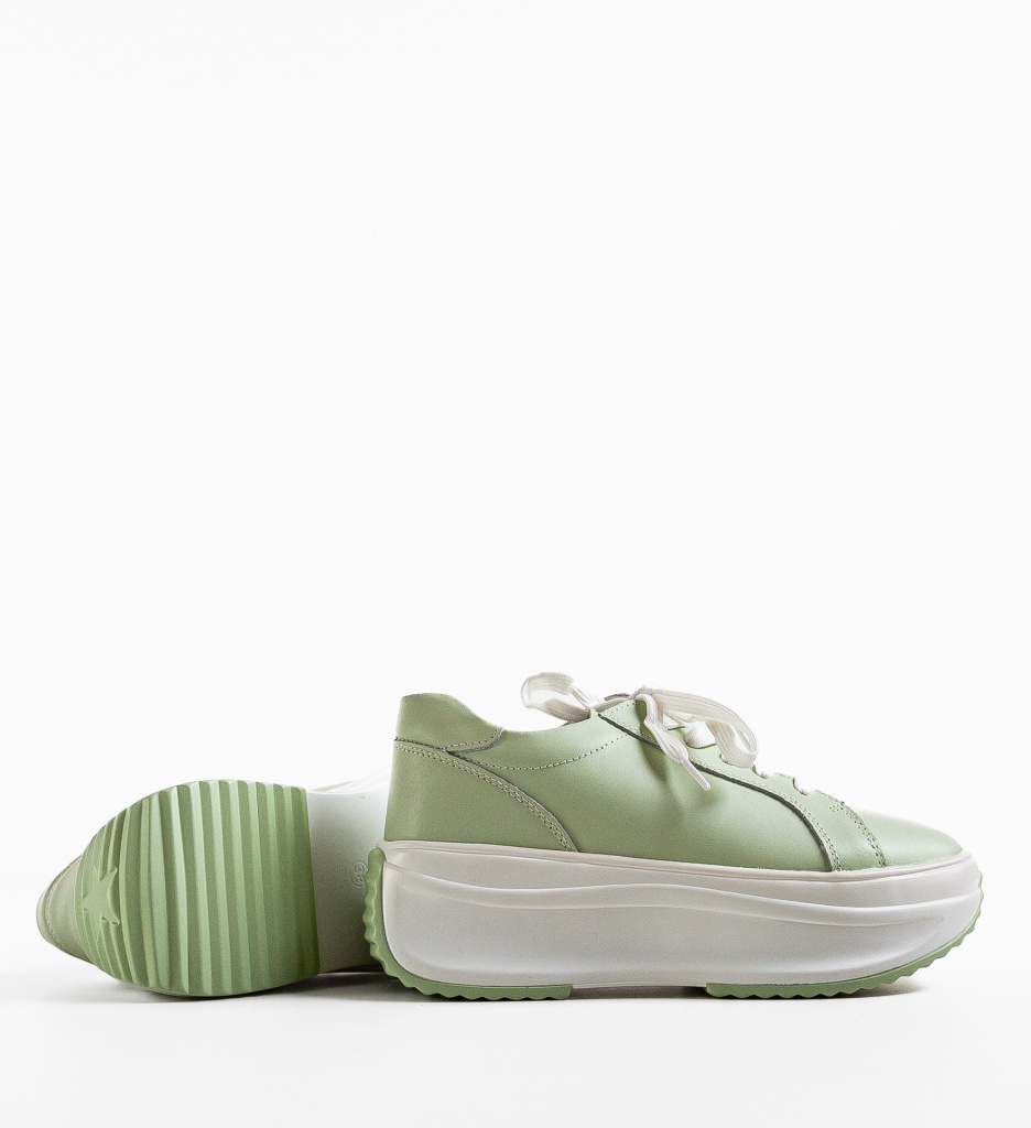 Pantofi Casual Yrna Verzi - Confort și Stil - imagine 5