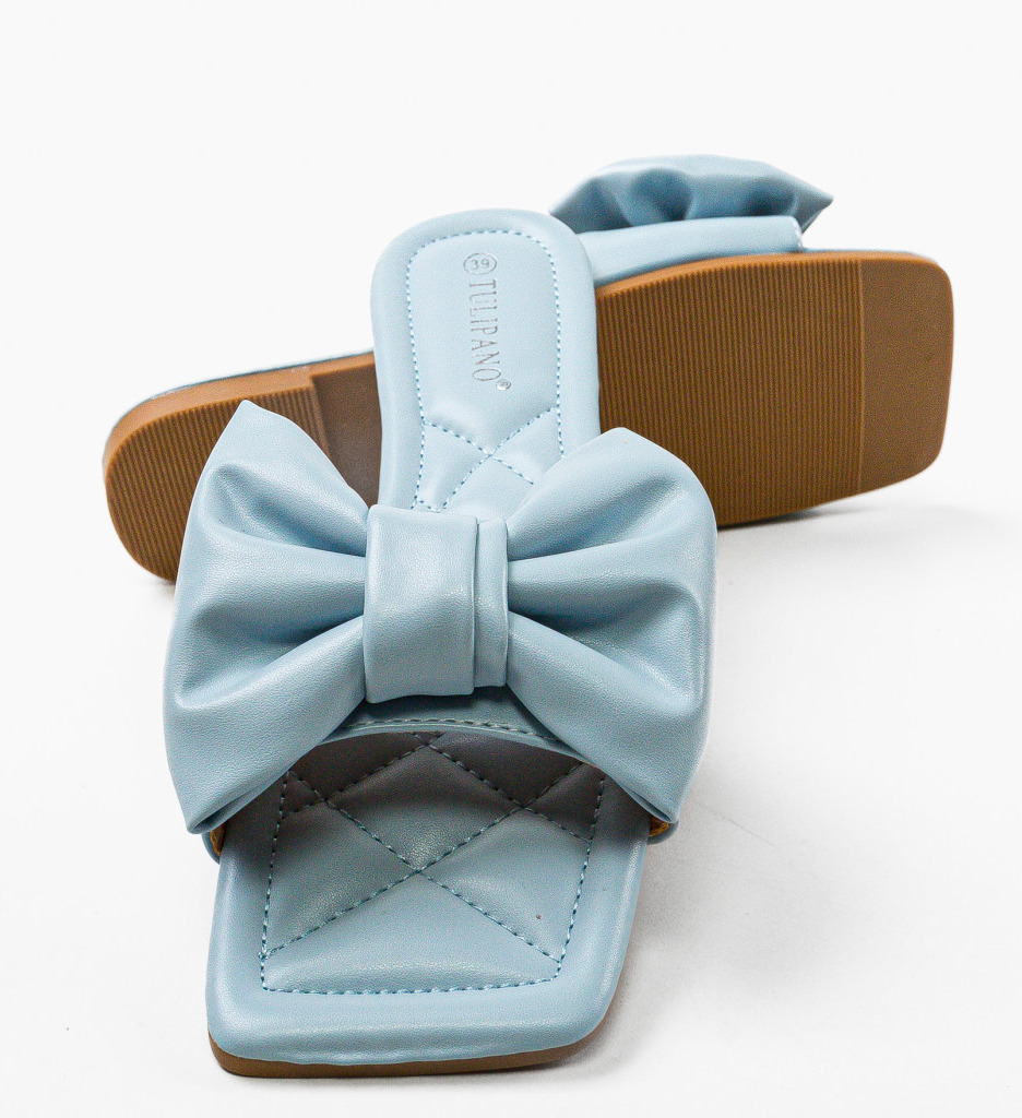 Papuci Brigitte Albastri - Confort & Stil - imagine 8