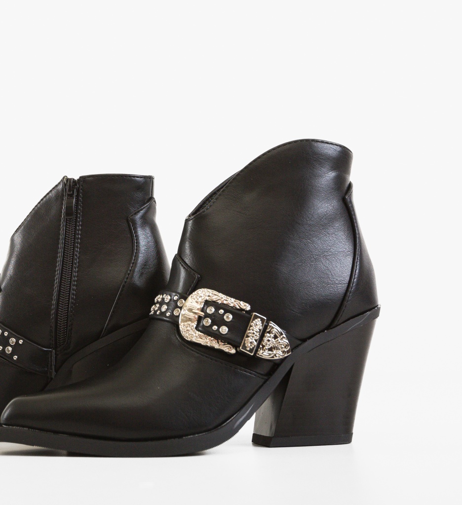 Botine Dama Leigh Negre - Eleganță și Confort - imagine 6