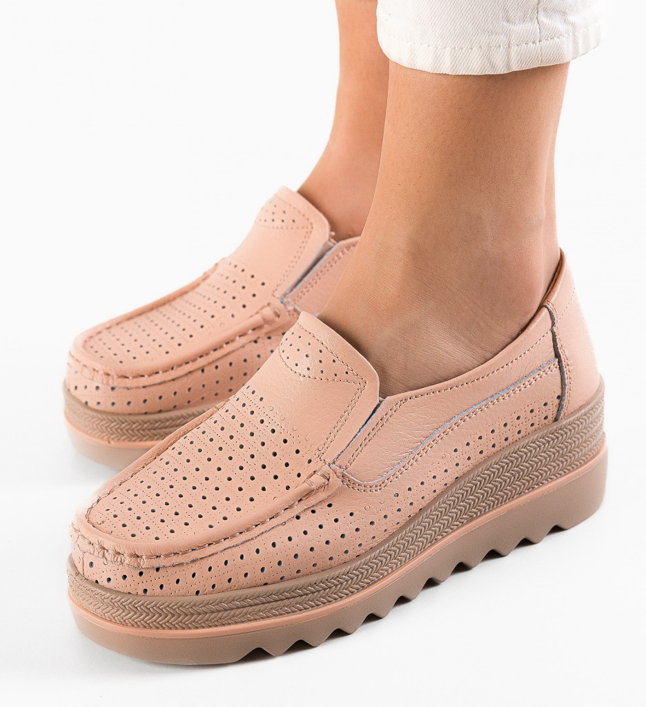 Pantofi Casual Dama Roz Krat - Confort Zilnic - imagine 3