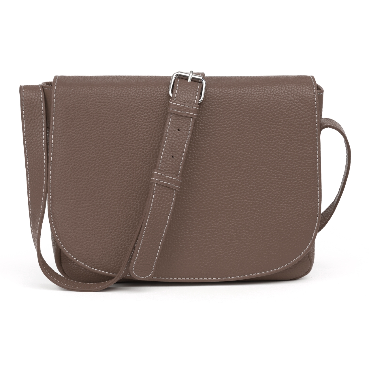 Geanta Dama Aida GT3858 Piele Naturala Dark Taupe