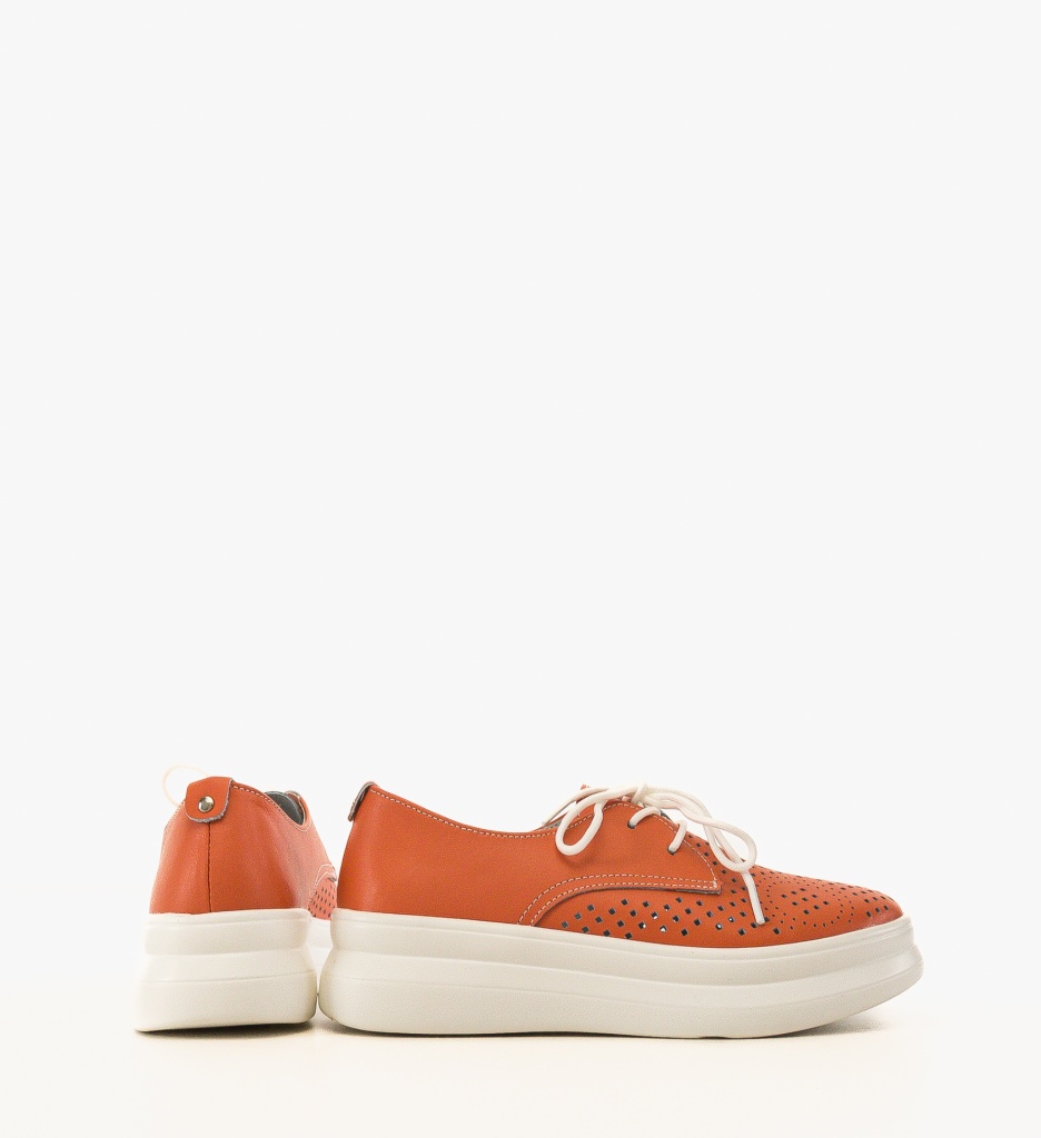 Pantofi Casual Dama Portocalii - Confort și Stil - imagine 3