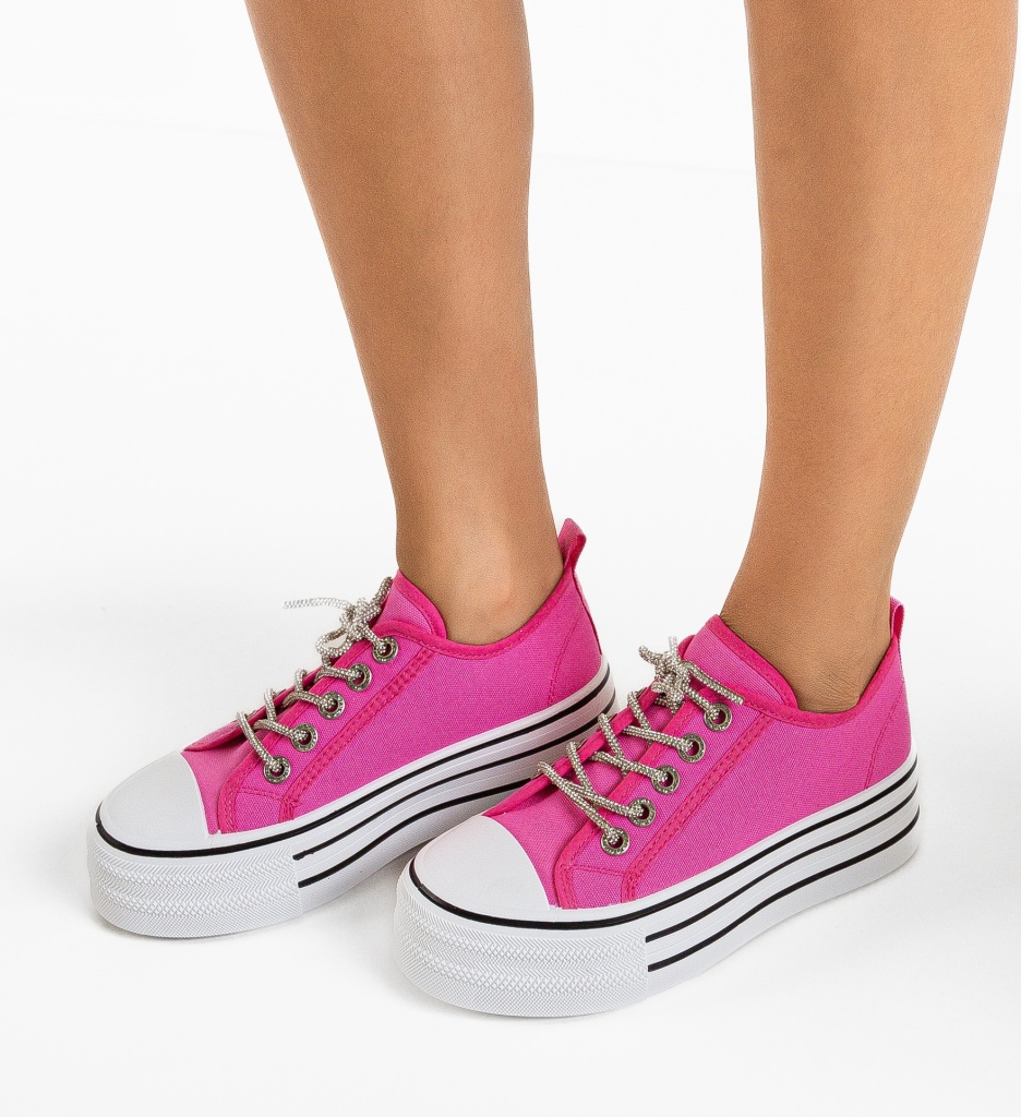 Sneakers Dama Steaia Roz - Confort și Stil - imagine 5