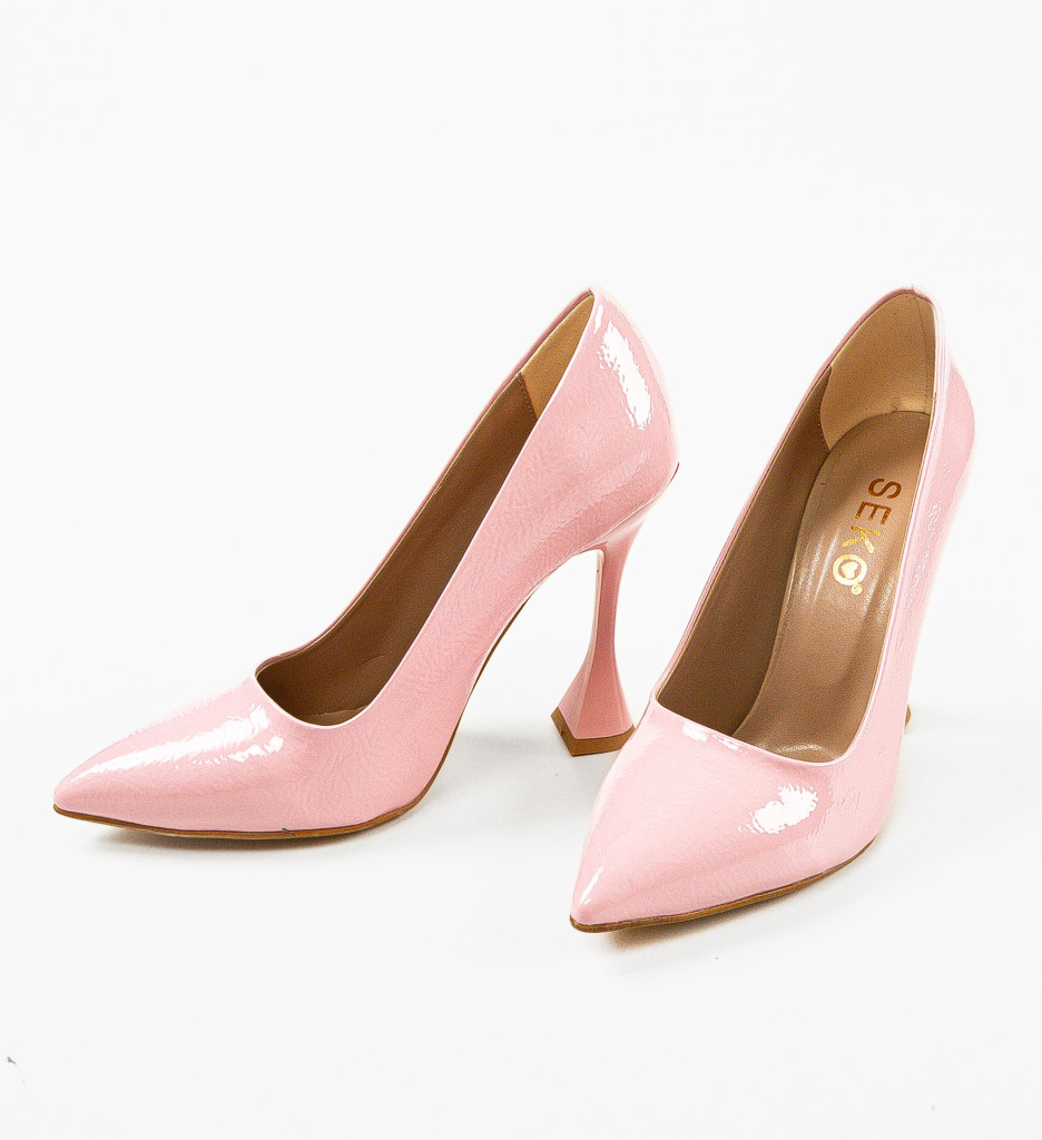 Pantofi Toc Rimo Roz - Eleganță Feminină - imagine 5