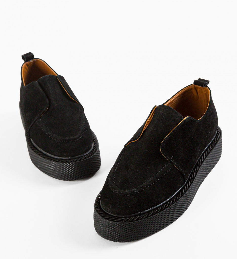 Pantofi Casual Hanter Negri - Confort & Stil - imagine 5
