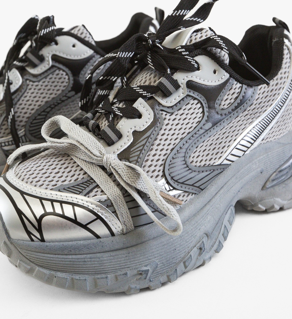 Sneakers Dama Rarrw Gri - Confort si Stil Sport - imagine 3