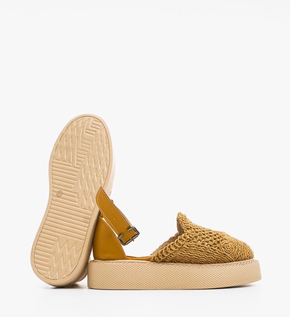 Pantofi Rauros Galbeni - Stil Unic Casual - imagine 2