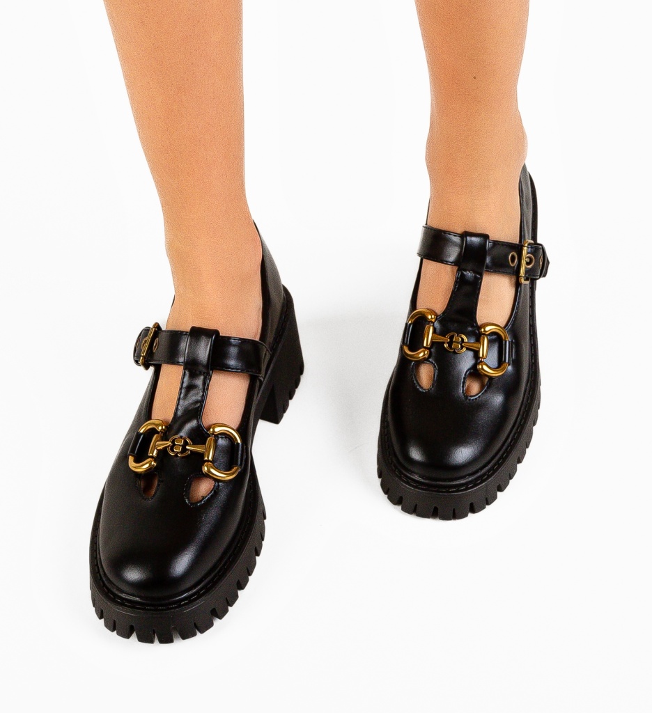 Pantofi Casual Ellingt Negri - Confort și Stil - imagine 4
