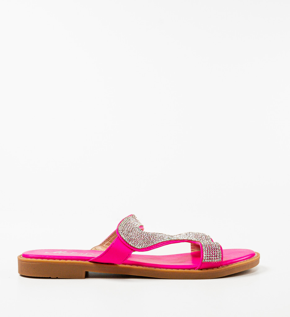 Papuci Dama Fuchsia Preda - Confort și Stil - imagine 4