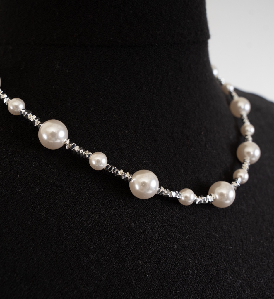 Colier Joliane Alb - Eleganță și Stil - imagine 3