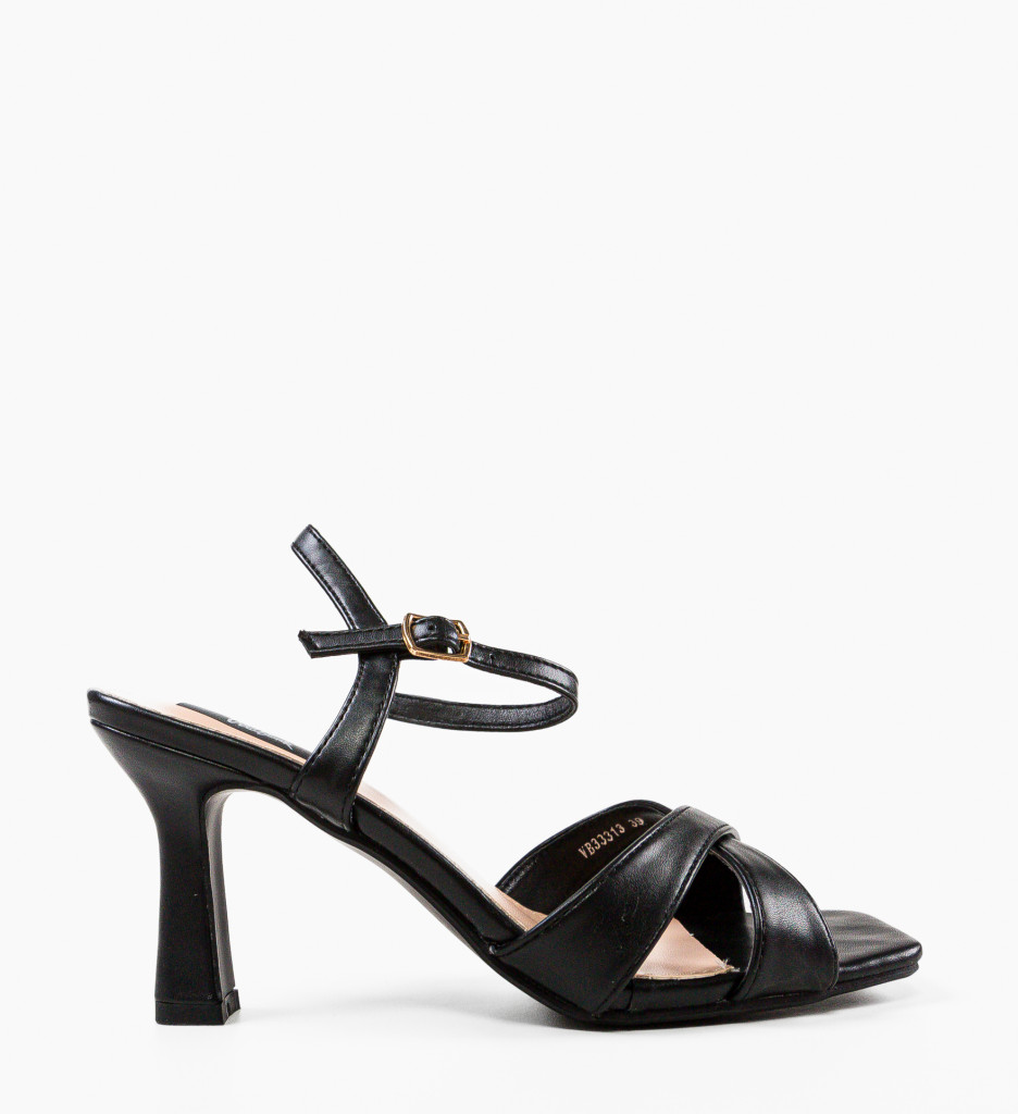 Sandale Pendo cu Toc - Eleganță Negru - imagine 4