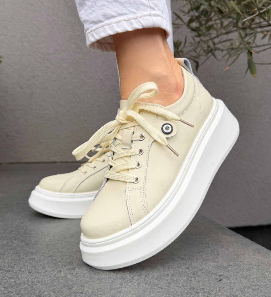 Pantofi Casual Nuandre Bej - Confort și Stil - imagine 10