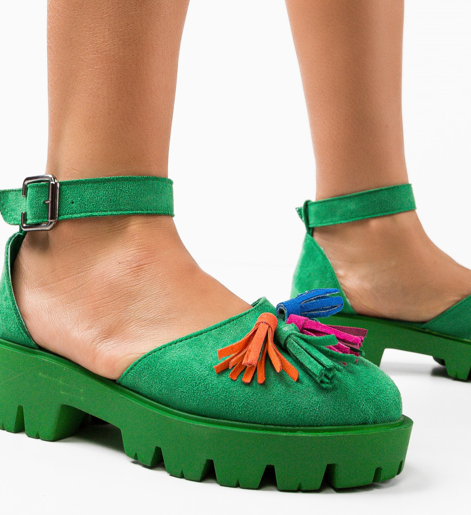 Pantofi Casual Jaila Verzi - Confort și Stil Zilnic