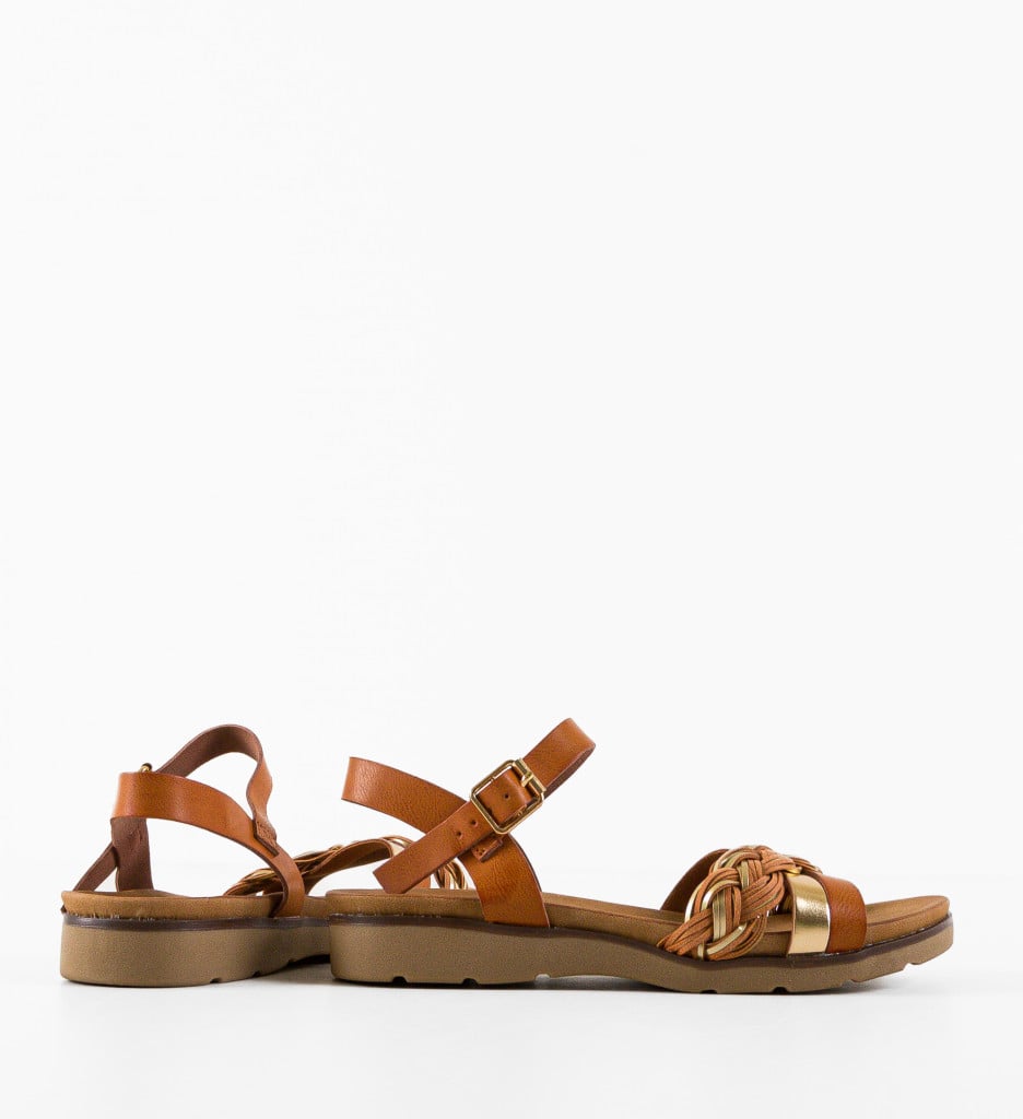 Sandale Dama Min Camel | Eleganță și Stil - imagine 8
