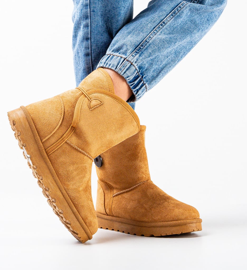 Cizme Dama Yubila Camel | Confort Termic - imagine 3