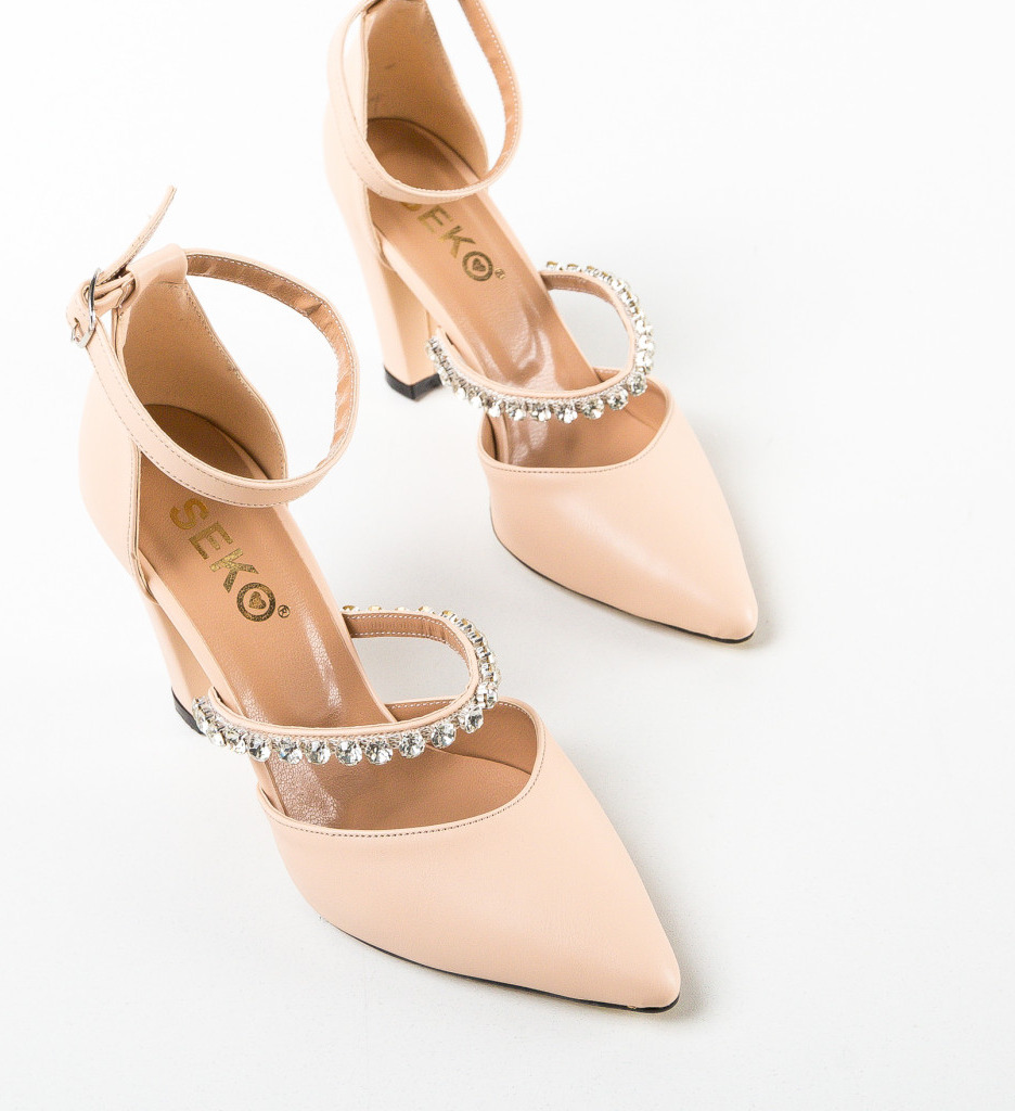 Pantofi Dama Indian Bej | Eleganți și Moderni - imagine 6