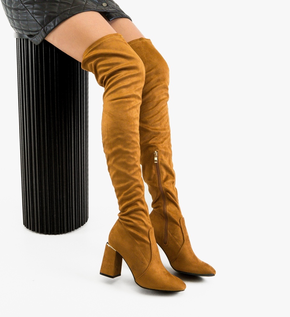 Cizme Dama Jaddey Camel - Eleganță și Confort - imagine 4
