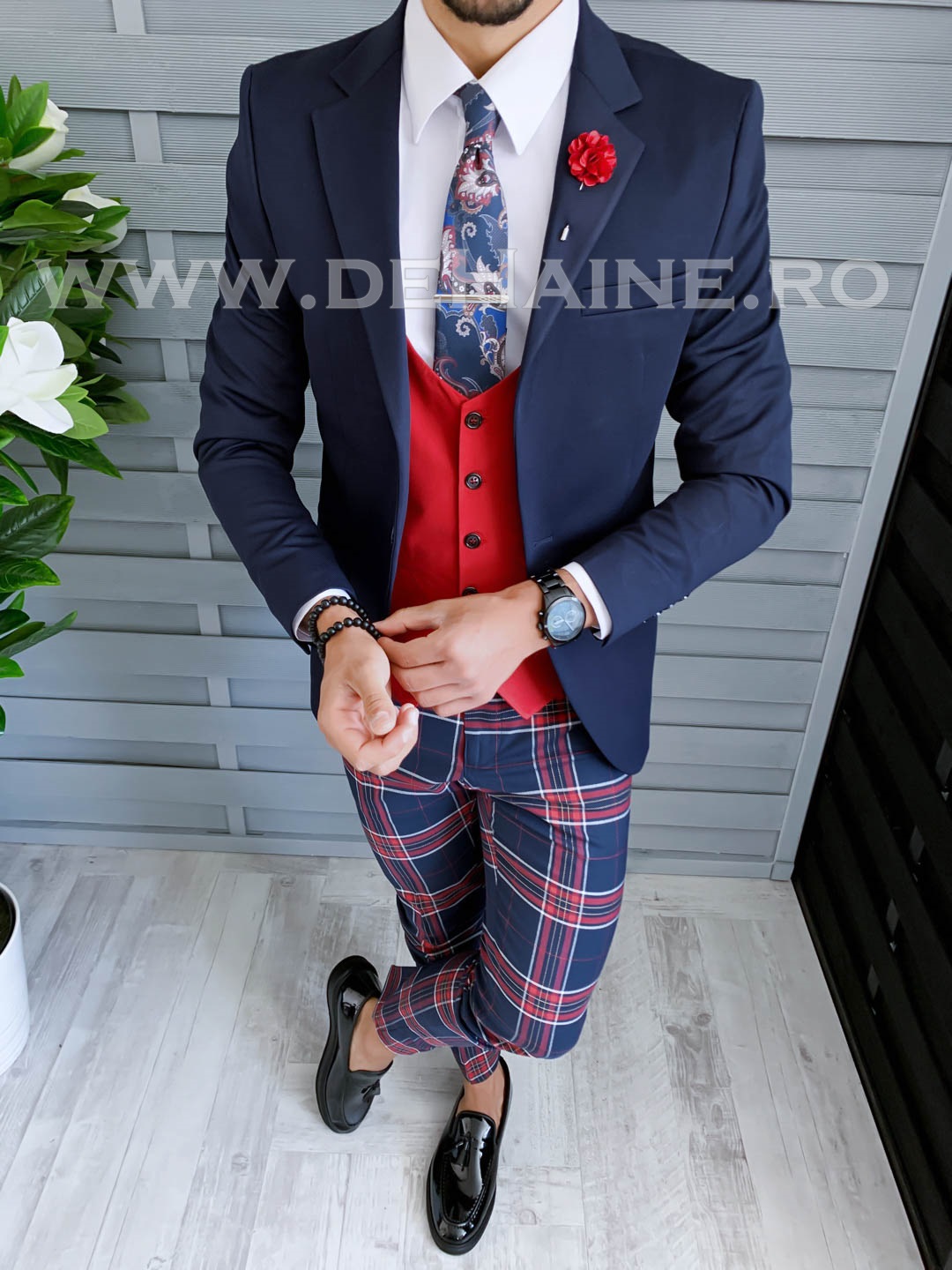 Tinuta Smart Casual Barbati 4 Piese Slim Fit
