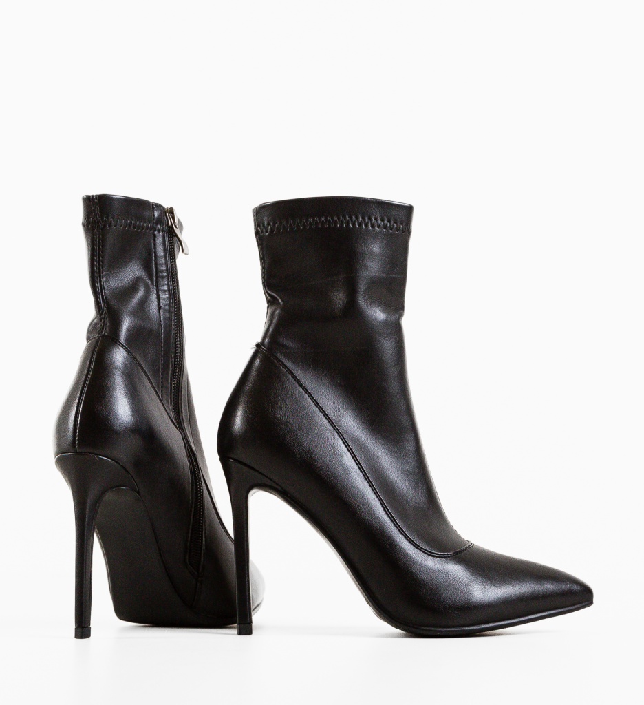 Botine Dama Negre Pleun - Eleganță Urbană - imagine 6