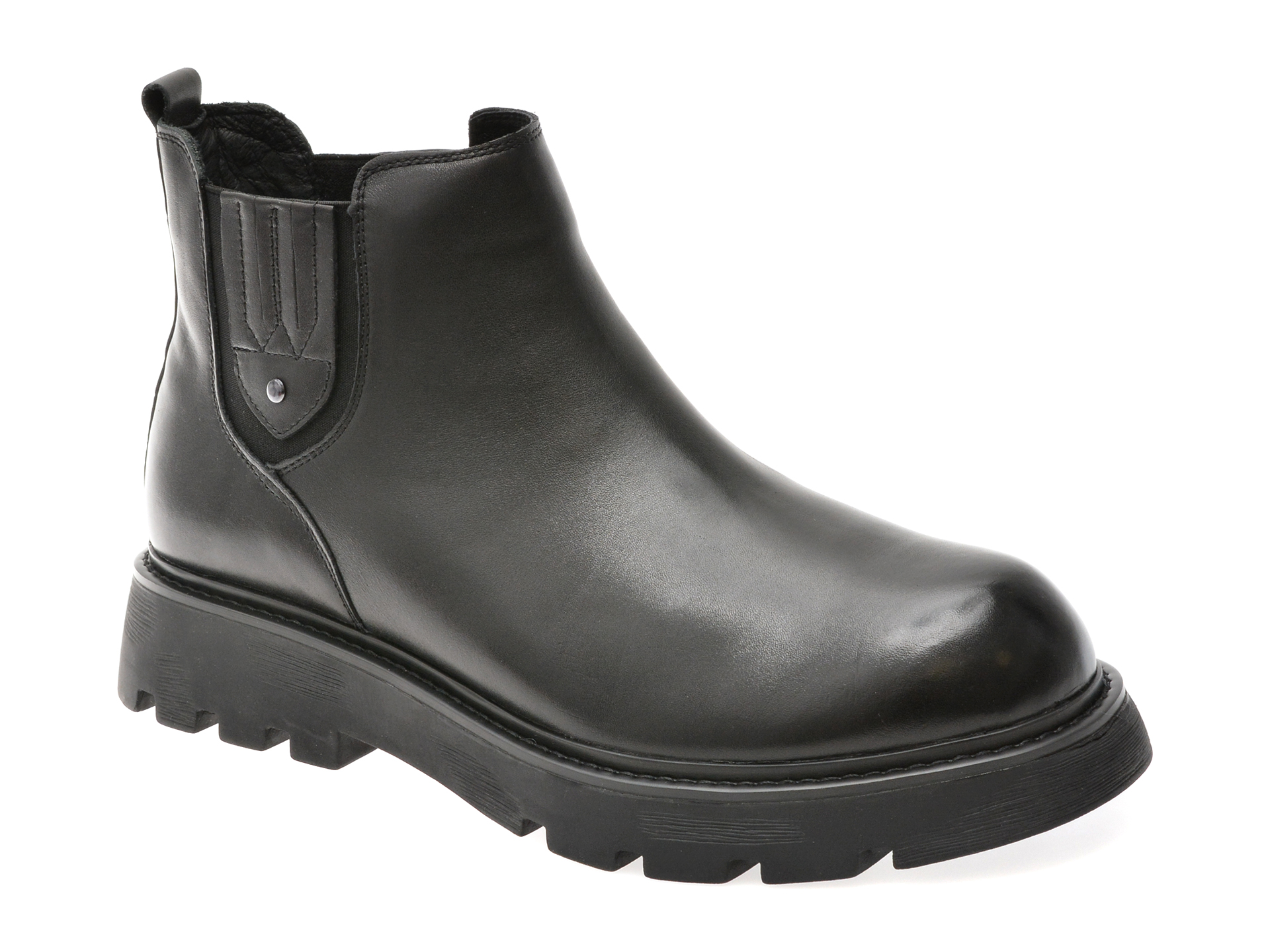 Ghete Gryxx Negre din Piele Naturală