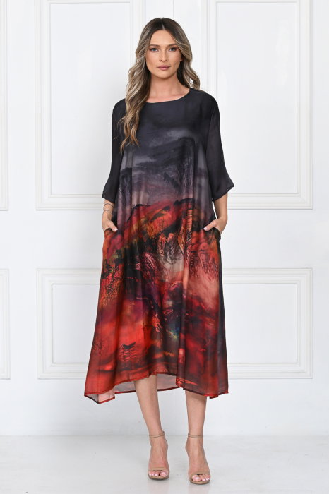 Rochie Satinata A-Line Shopika | Eleganta si Confort