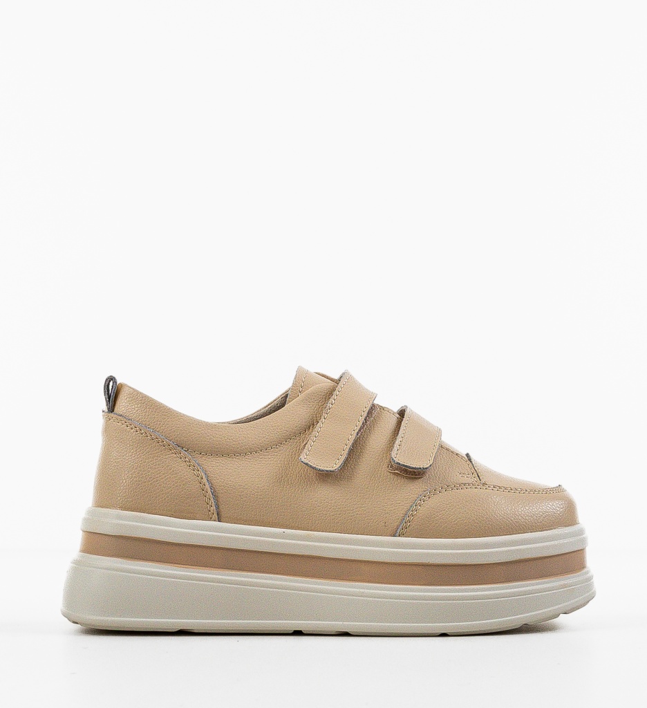Pantofi Casual Akoste Bej - Confort și Stil - imagine 4