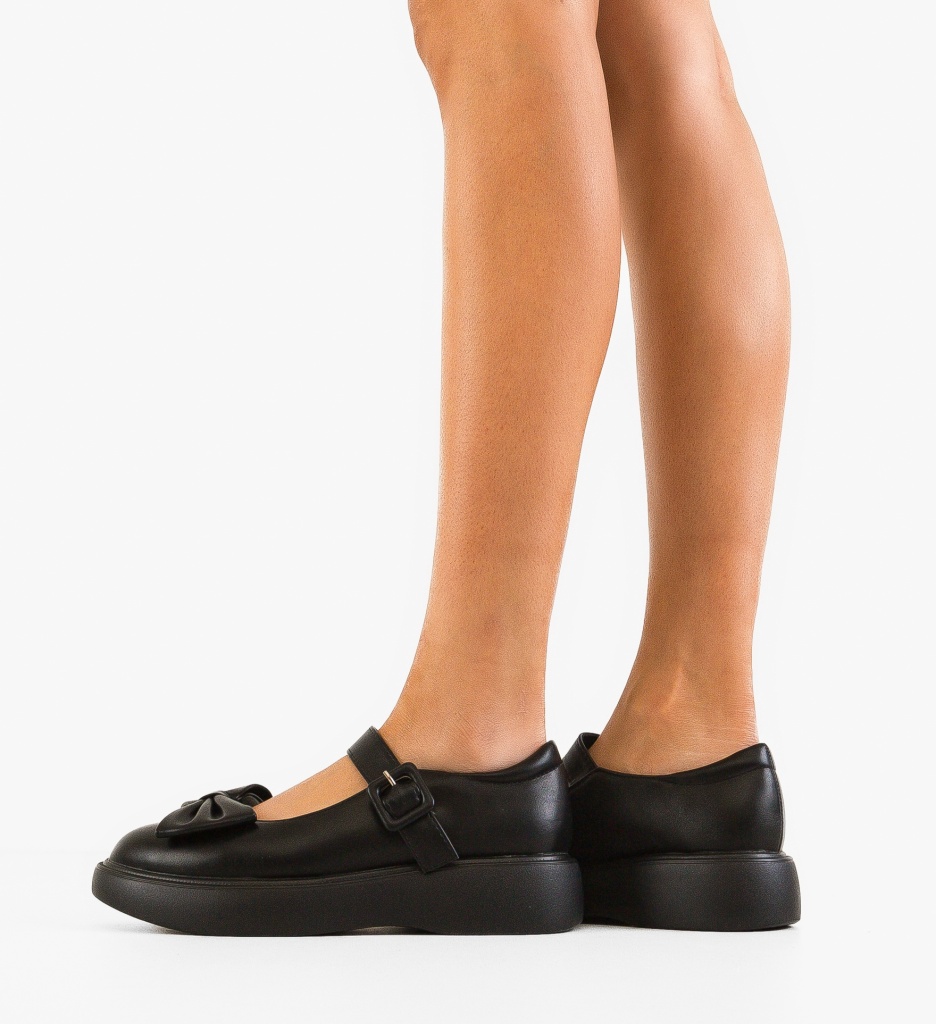 Pantofi Casual Negri Dama - Confort & Stil - imagine 3