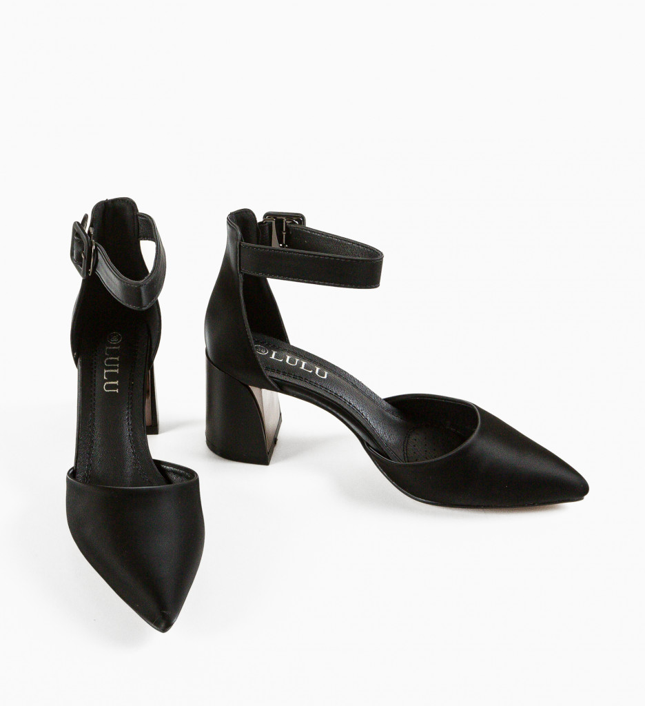 Pantofi Vandre Negri cu Toc - Eleganță Asigurată - imagine 12