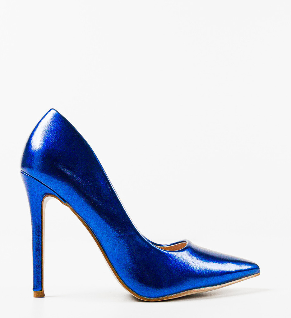Pantofi cu Toc Plazyn Albastru - Eleganță și Stil - imagine 5
