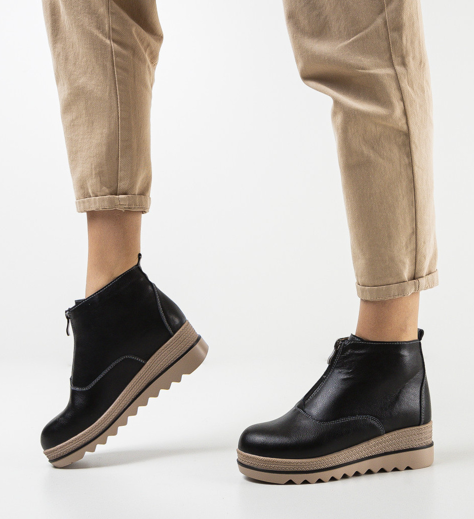 Ghete Coady Negre | Eleganță și Confort - imagine 3
