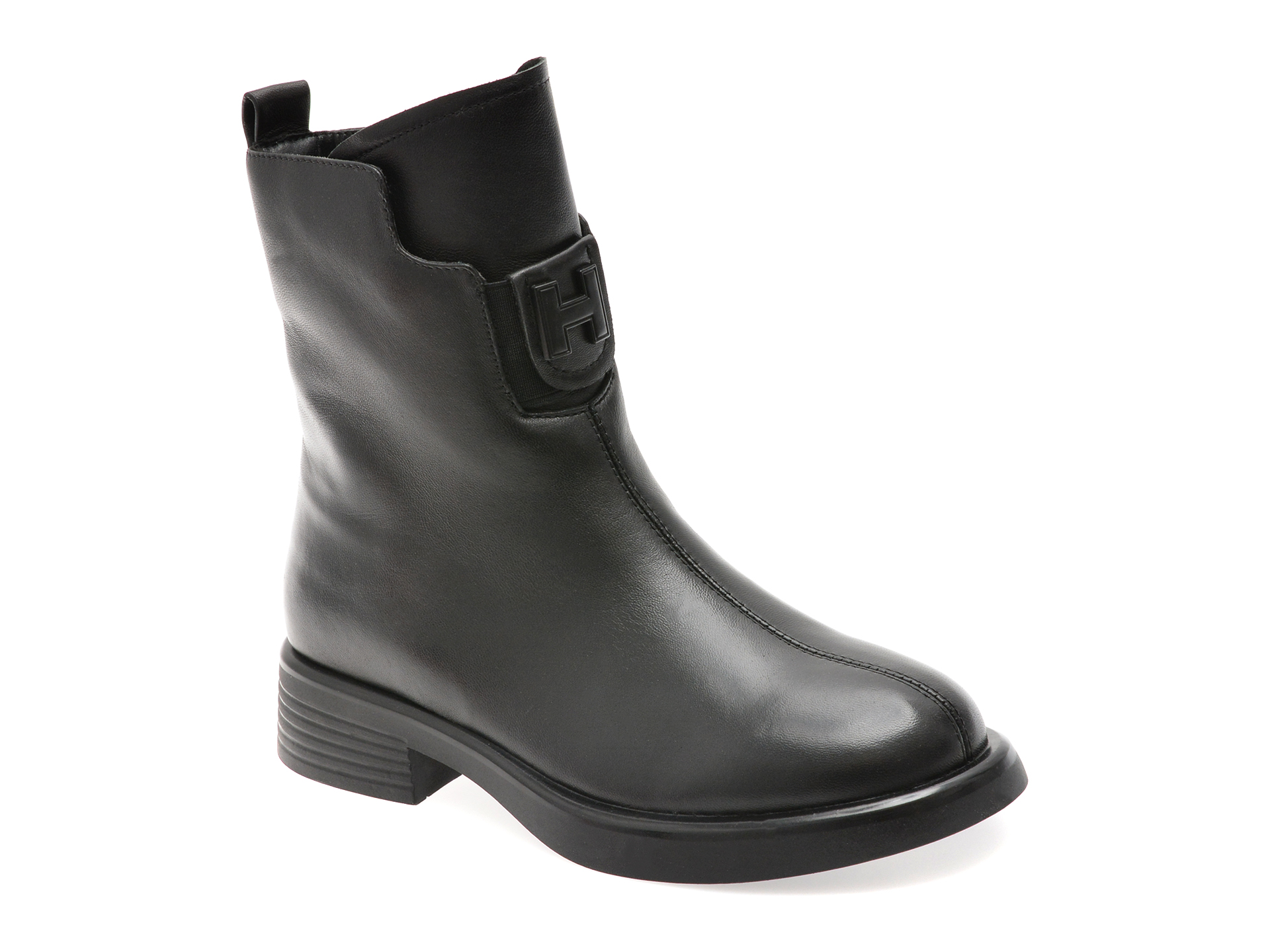 Ghete GRYXX Negre din Piele Naturală