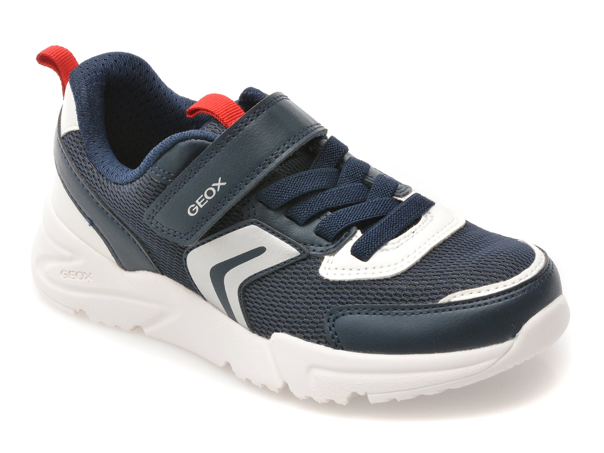 Pantofi sport Geox J55MQB, textil, bleumarin