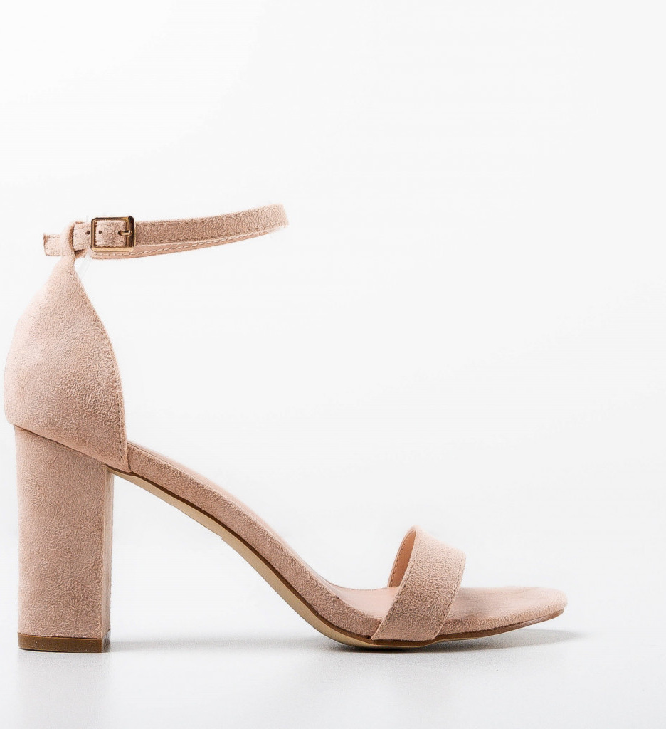 Sandale Lexi Bej | Toc Stabil si Confort - imagine 4