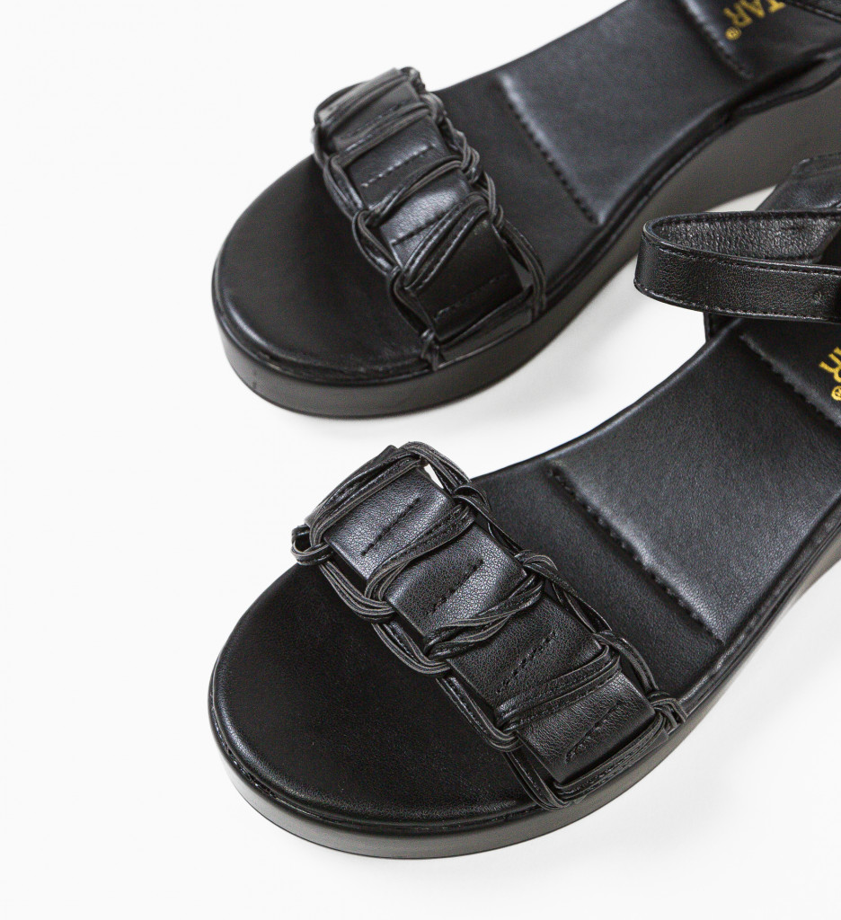 Sandale Dama Major Negre - Eleganță și Confort - imagine 6