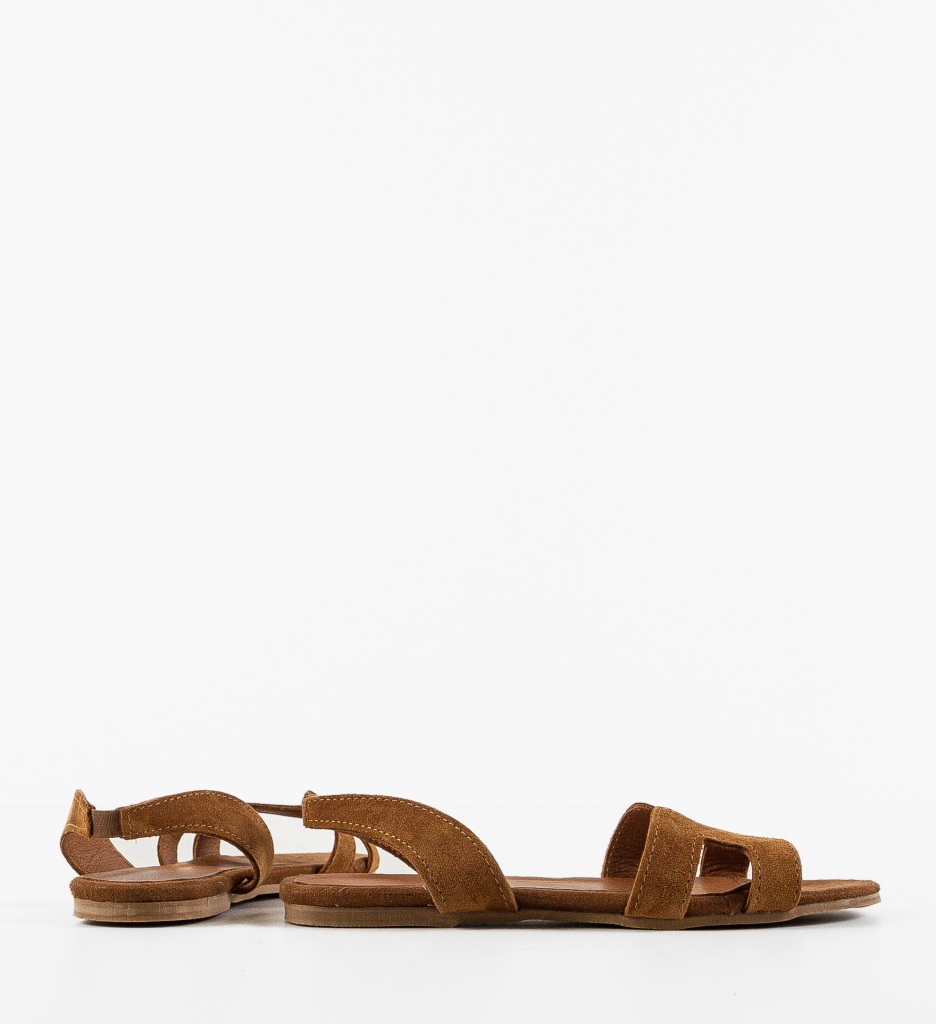 Sandale Dama Harnata Camel - Eleganță și Confort - imagine 5